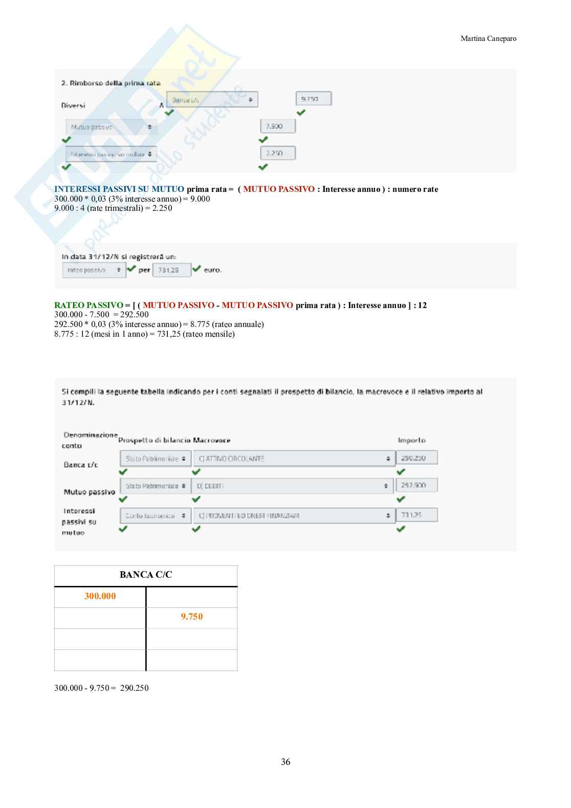 Ragioneria metodologica – Parte 5 – 5 prove d'esame svolte domanda per domanda Pag. 36