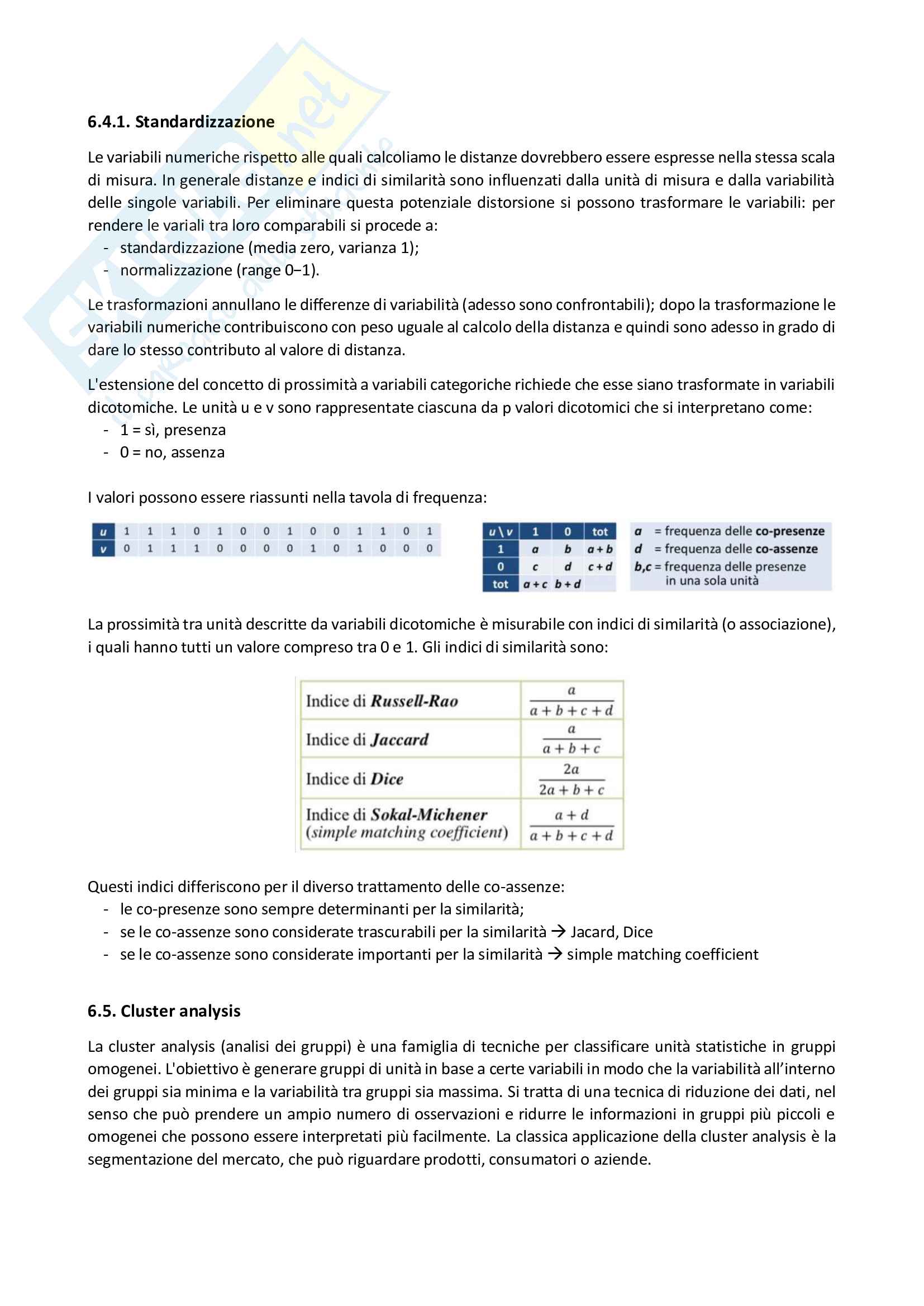 Riassunto esame Data Analysis, Prof.ssa Zavarrone e Prof. Sfogliarini, libro consigliato Business analytics, Evans Pag. 36