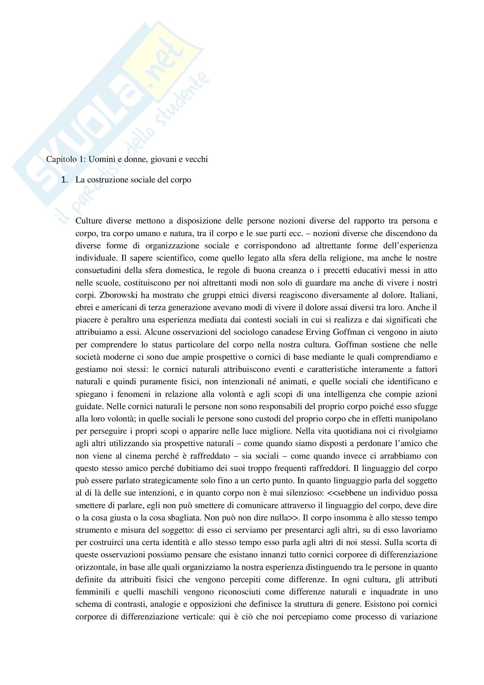 Riassunto esame Sociologia dei processi culturali, prof. Protti, libro consigliato Invito allo studio della Società, Giglioli Pag. 1