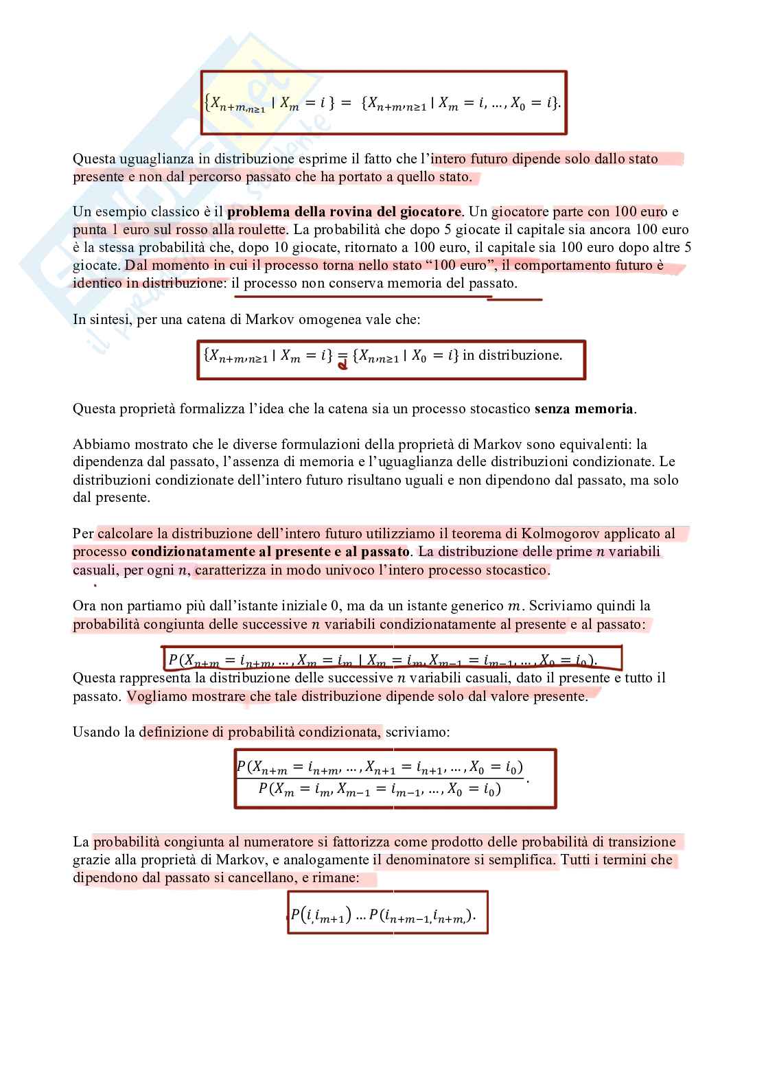 Processi stocastici m  Pag. 2