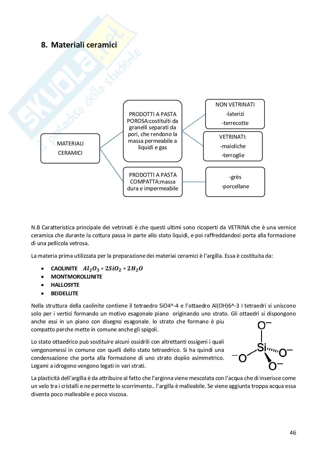 Tecnologie di chimica applicata Pag. 46
