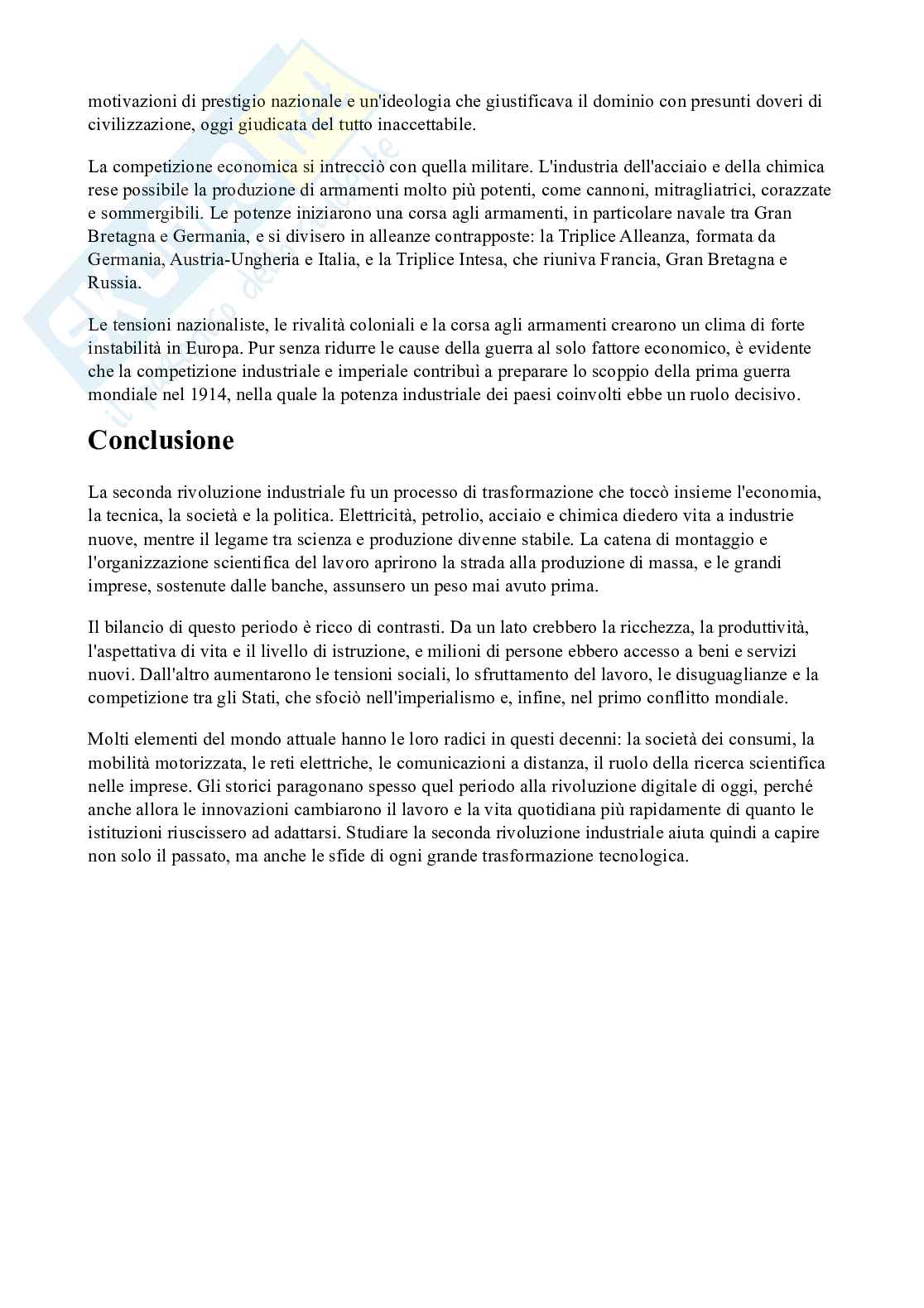 Seconda Rivoluzione industriale  Pag. 6