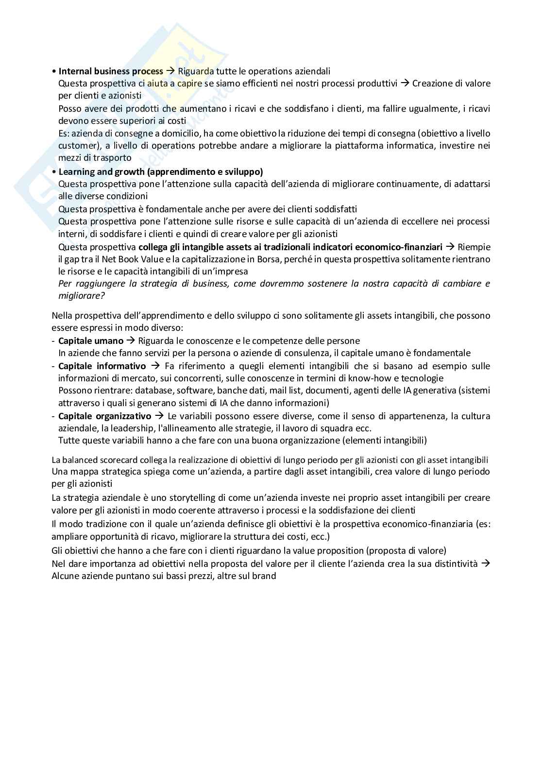 Appunti di Controllo direzionale e valutazione delle performance - Modulo 1 Pag. 31