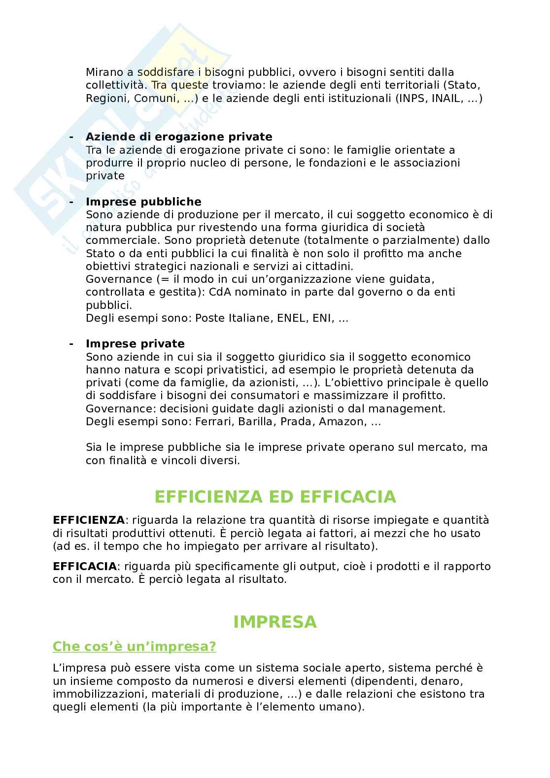 Appunti Economia aziendale, corso A Pag. 2