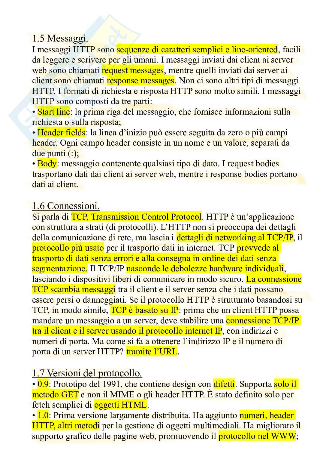 Overview di HTTP Pag. 2