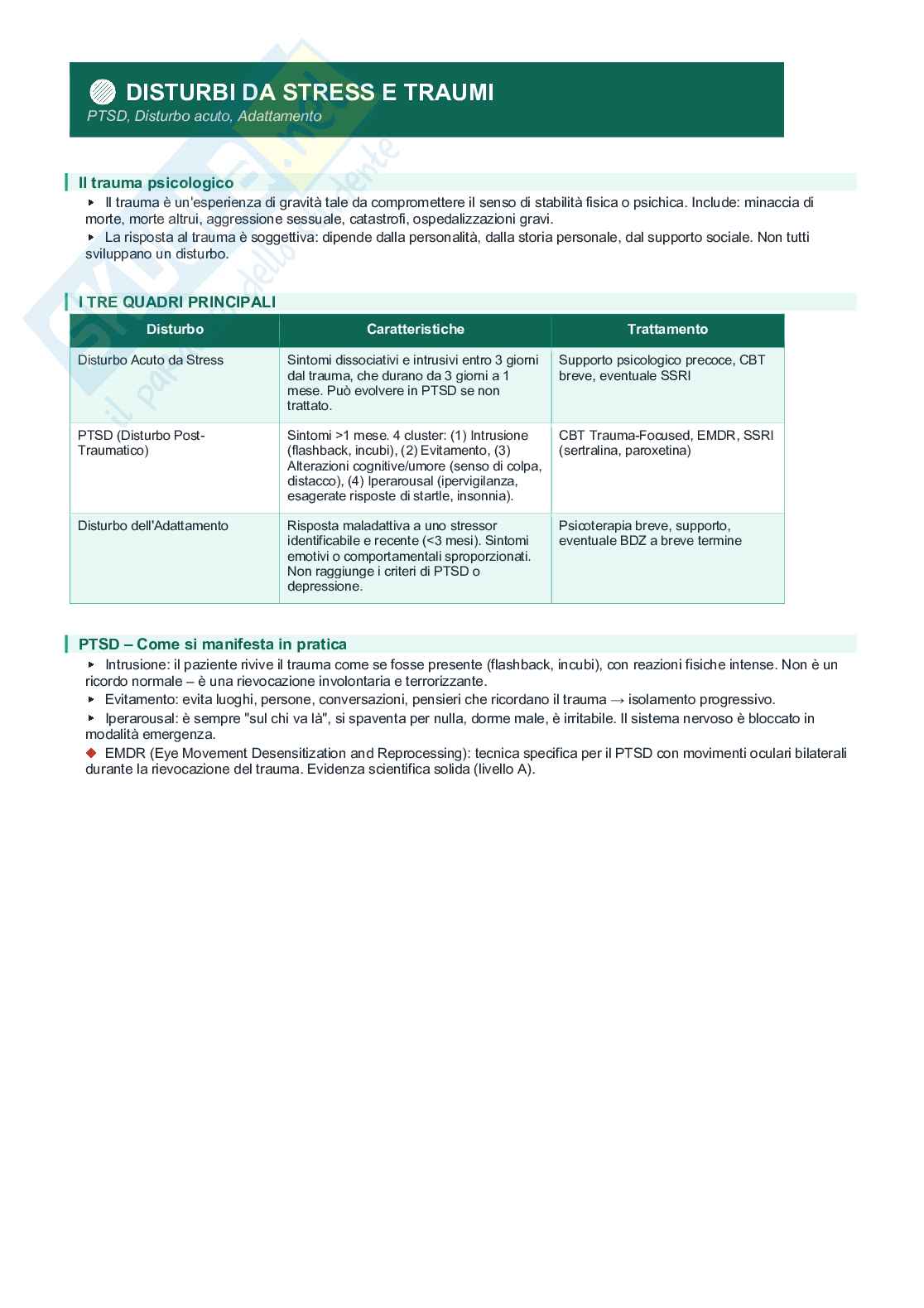 Schemi per esame di psichiatria Pag. 11