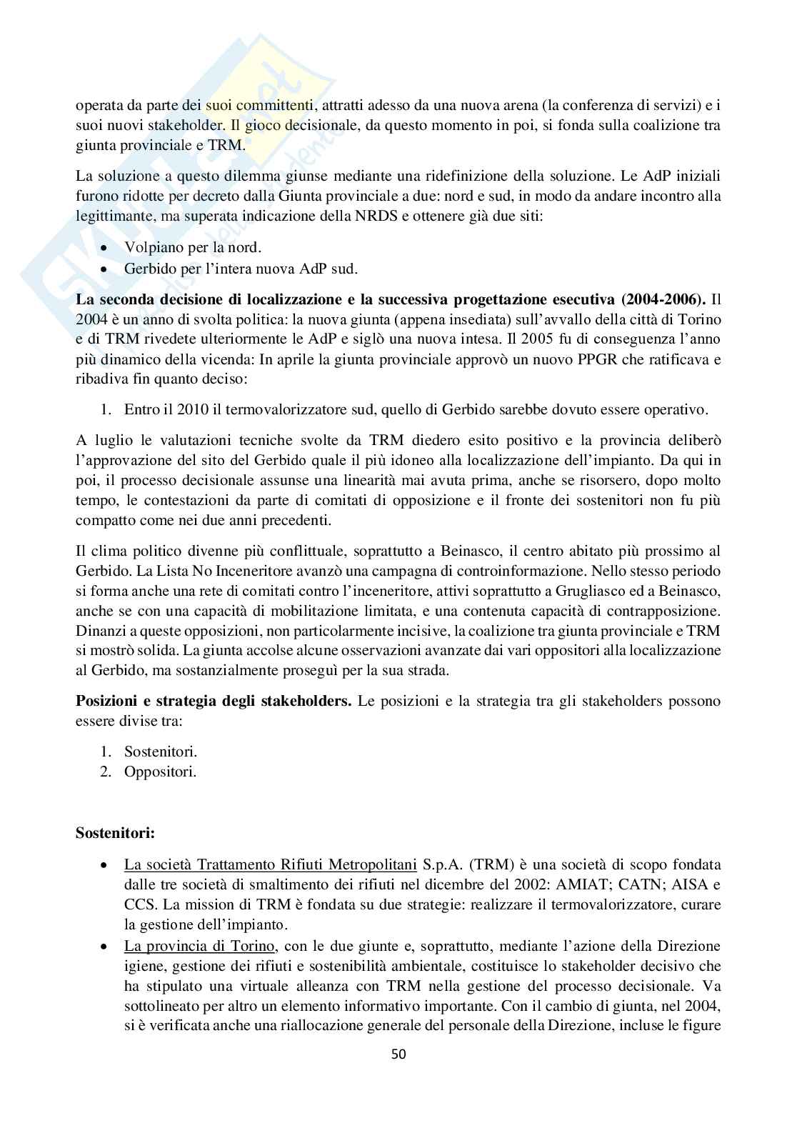Analisi e valutazione politiche pubb, appunti lezioni ed approfondimenti Pag. 51