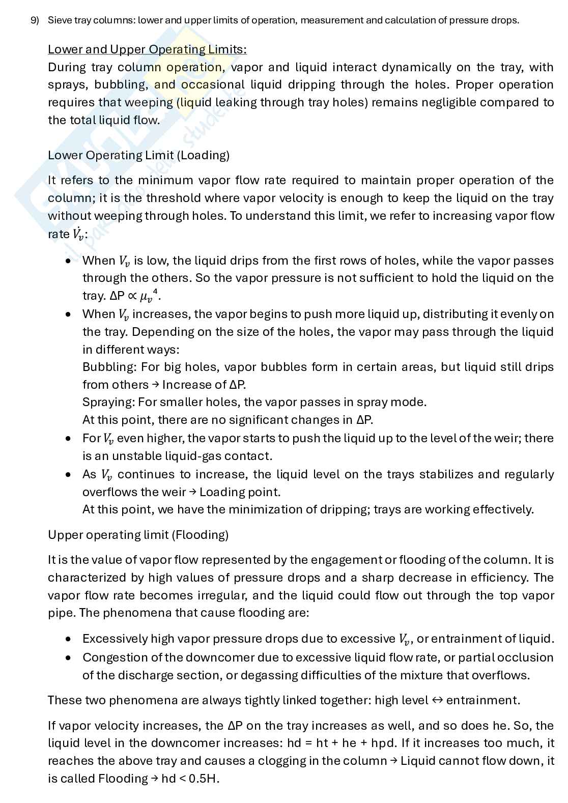 Risposte teoria seconda parte Separation unit operations Pag. 11