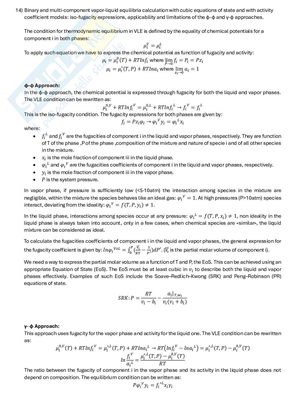 Risposte teoria seconda parte Separation unit operations Pag. 21
