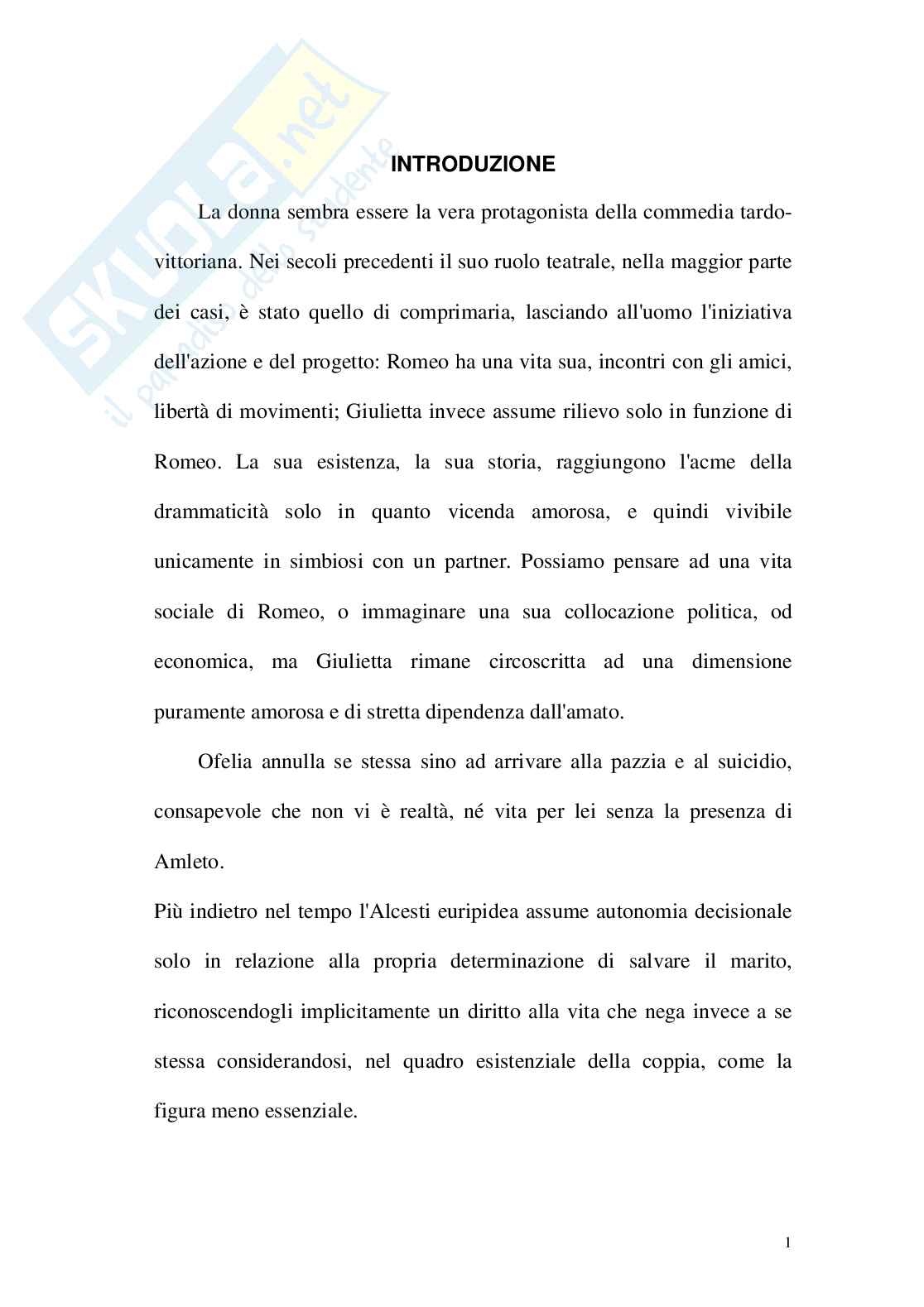 Valore iconografico del costume di scena nella commedia tardo-vittoriana Pag. 1