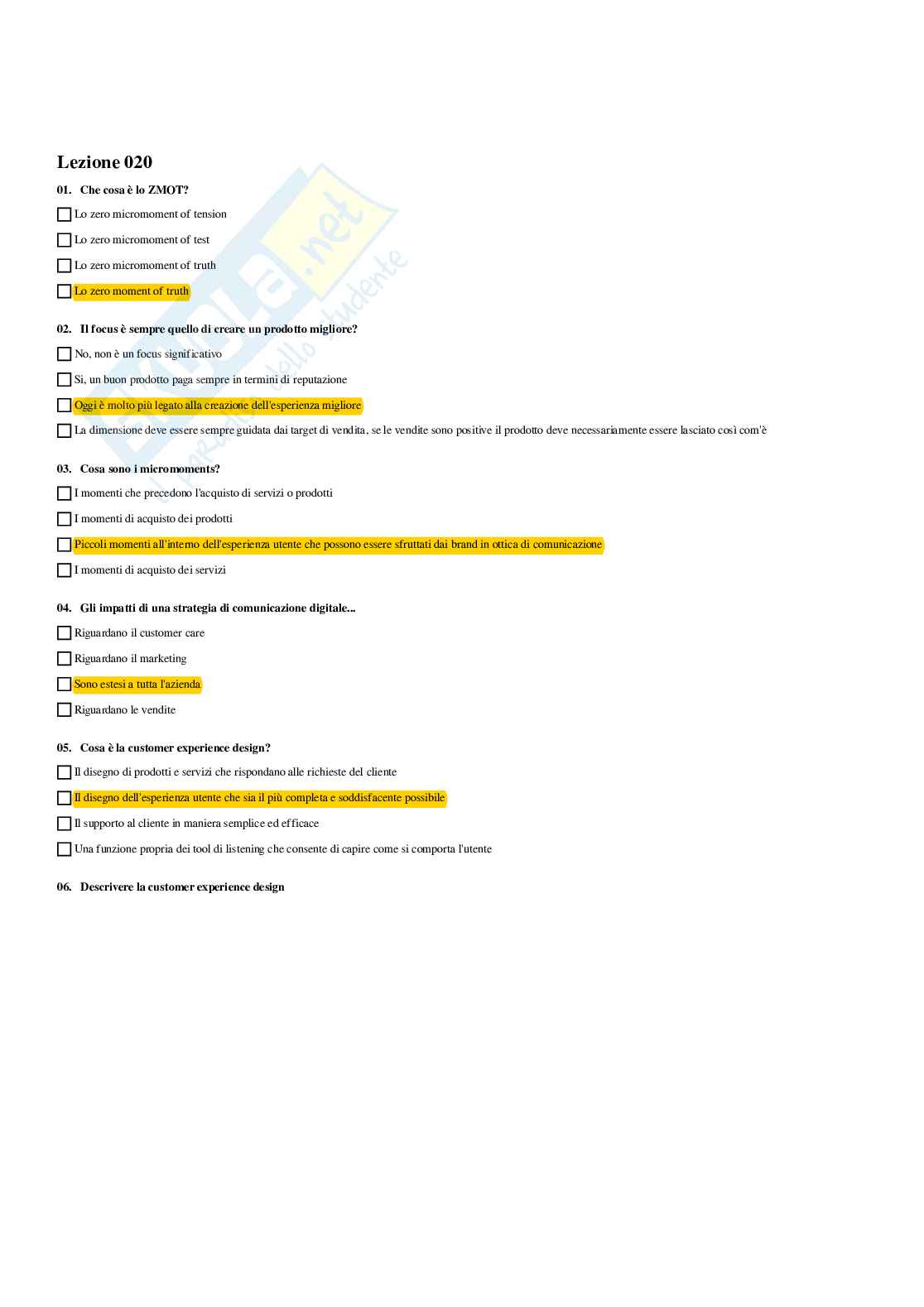 Paniere Marketing digitale avanzato - Risposte multiple - aggiornato (2026) Pag. 21