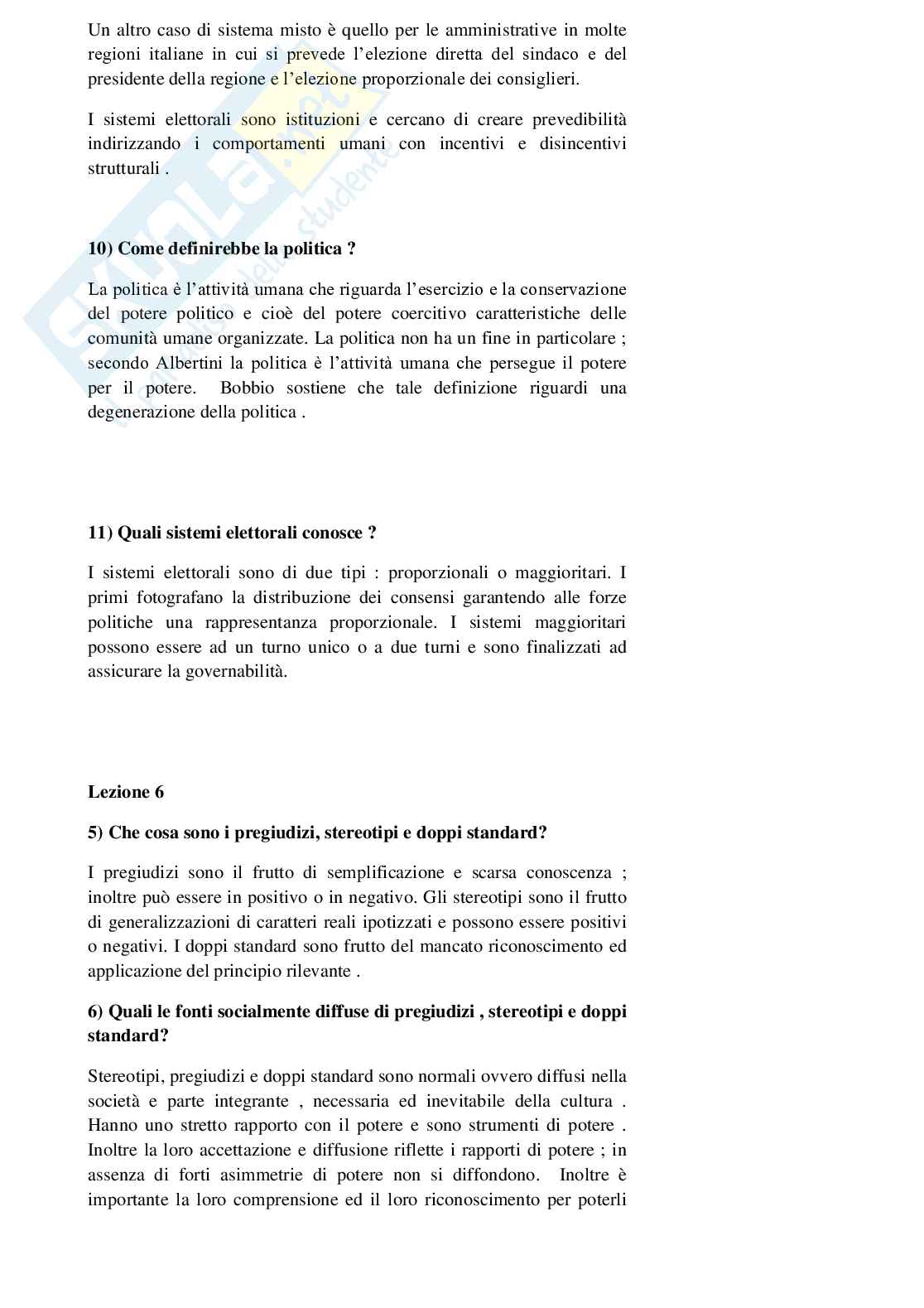 Paniere Analisi del linguaggio politico - Risposte aperte - aggiornato (2025) Pag. 6