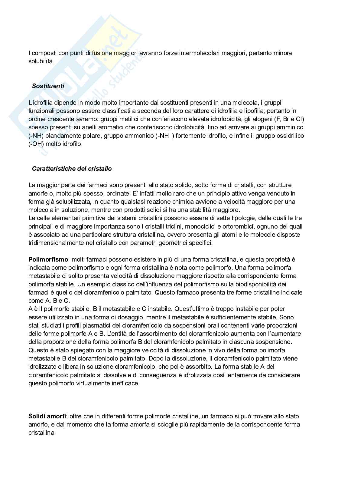Tecnologie farmaceutiche Pag. 6