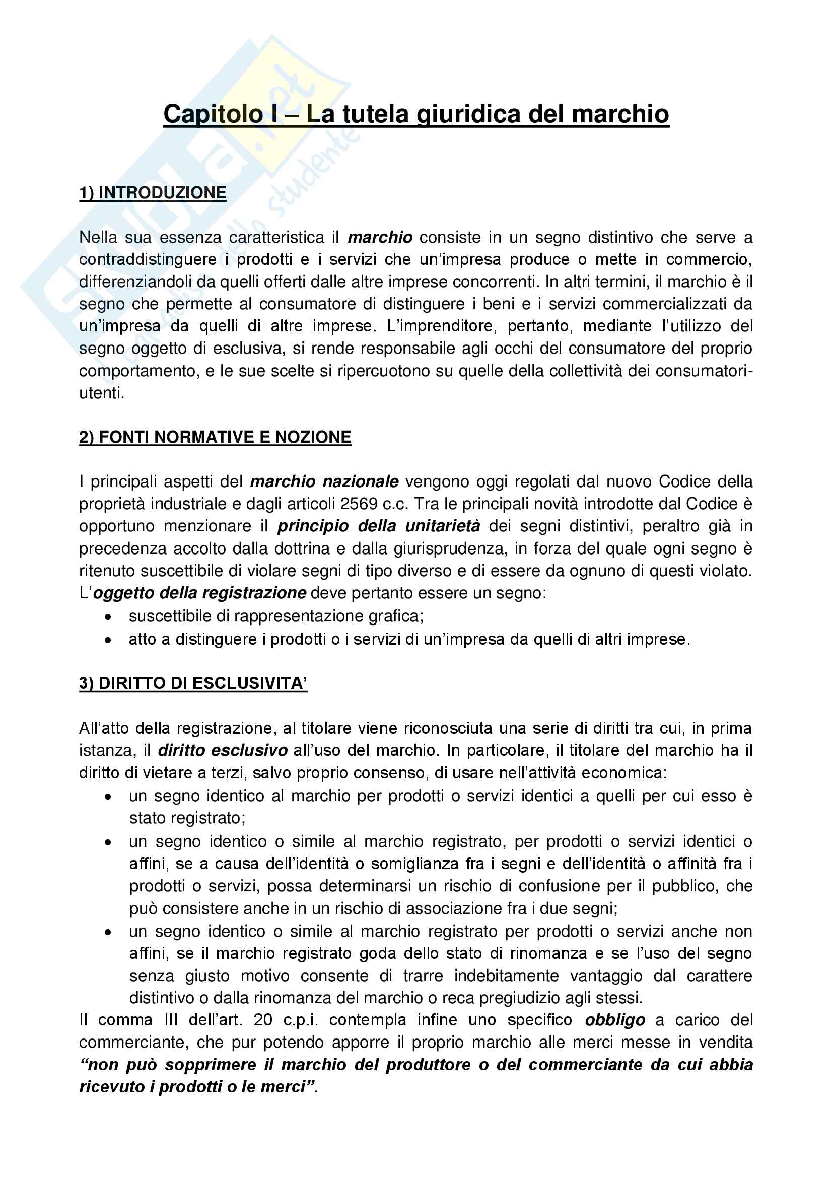 Riassunto esame Diritto della proprietà industriale, prof. Fittante, libro consigliato "Brand, industrial design e made in Italy", Fittante Pag. 2