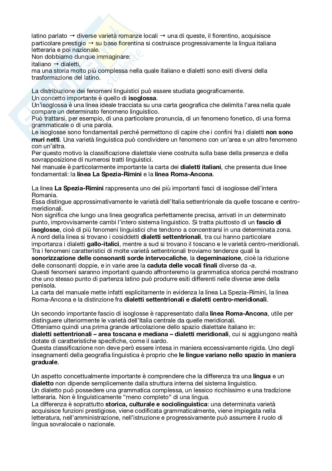 Storia della lingua italiana Pag. 2