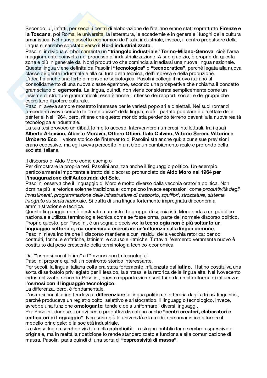 Storia della lingua italiana Pag. 36