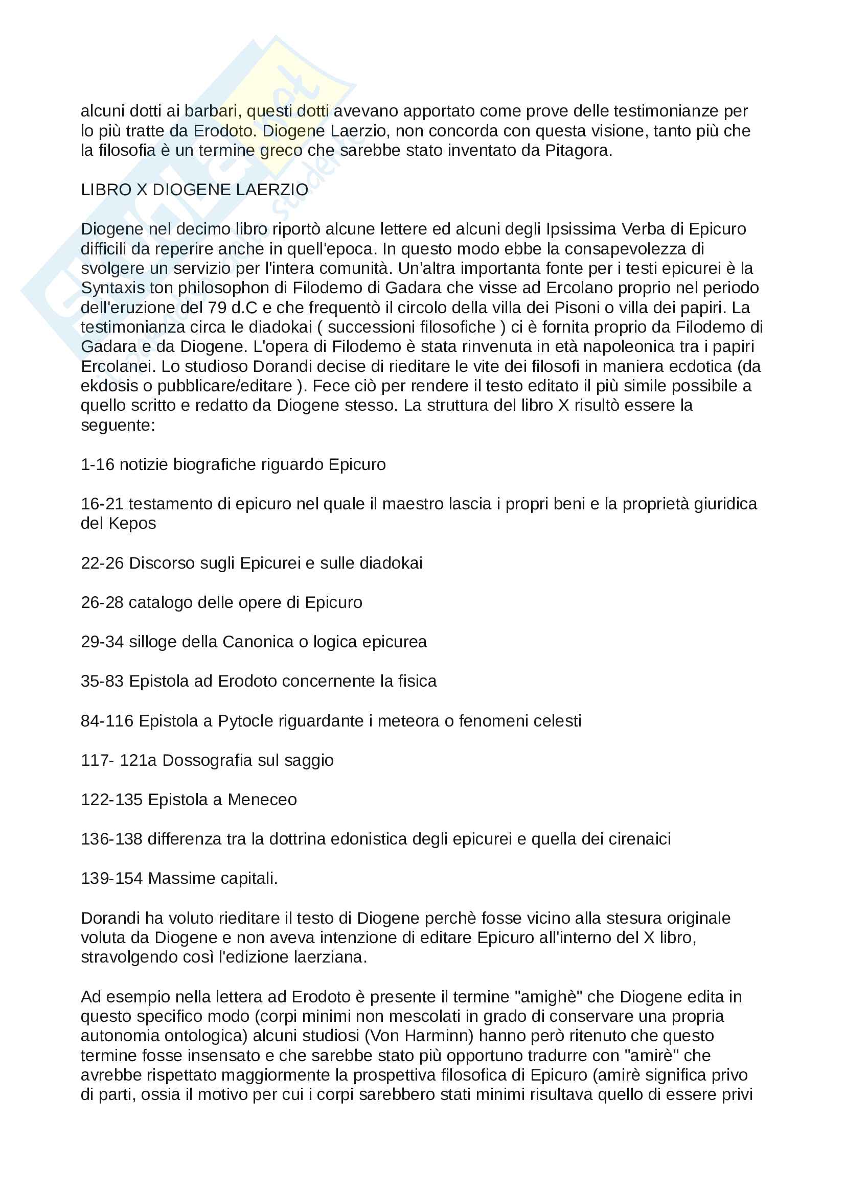Appunti Storia della filosofia antica: Appunti di Filosofia Greca Pag. 6