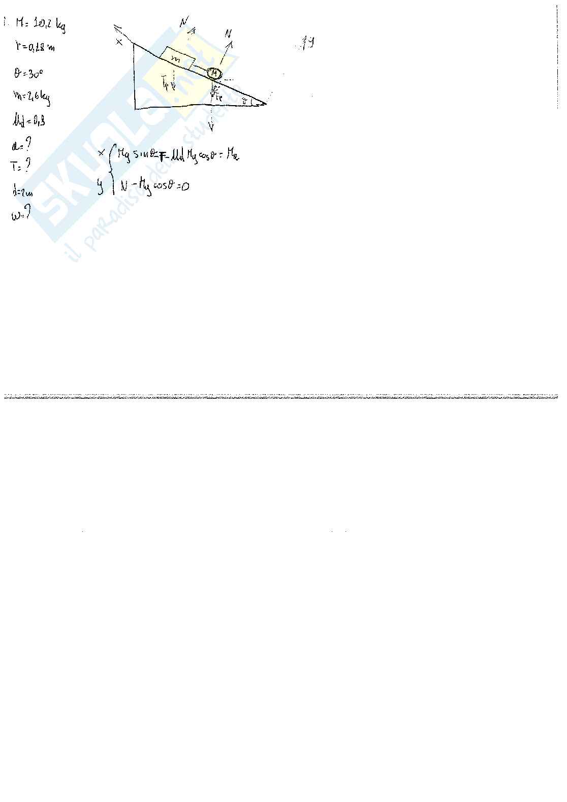 Esercizi con svolgimento di Fisica generale (dinamica, termodinamica ed elettromagnetismo) Pag. 36
