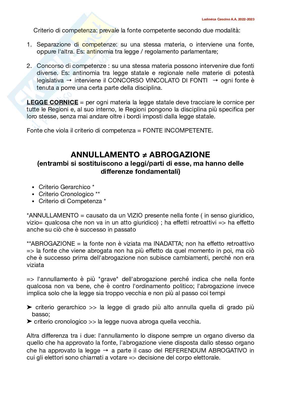 Riassunto esame Istituzioni di diritto pubblico, Prof. Vipiana Patrizia, libro consigliato Lineamenti di diritto pubblico, Baroncelli, Morelli, Moschella, Tiberii, Vipiana, Vipiana Pag. 6