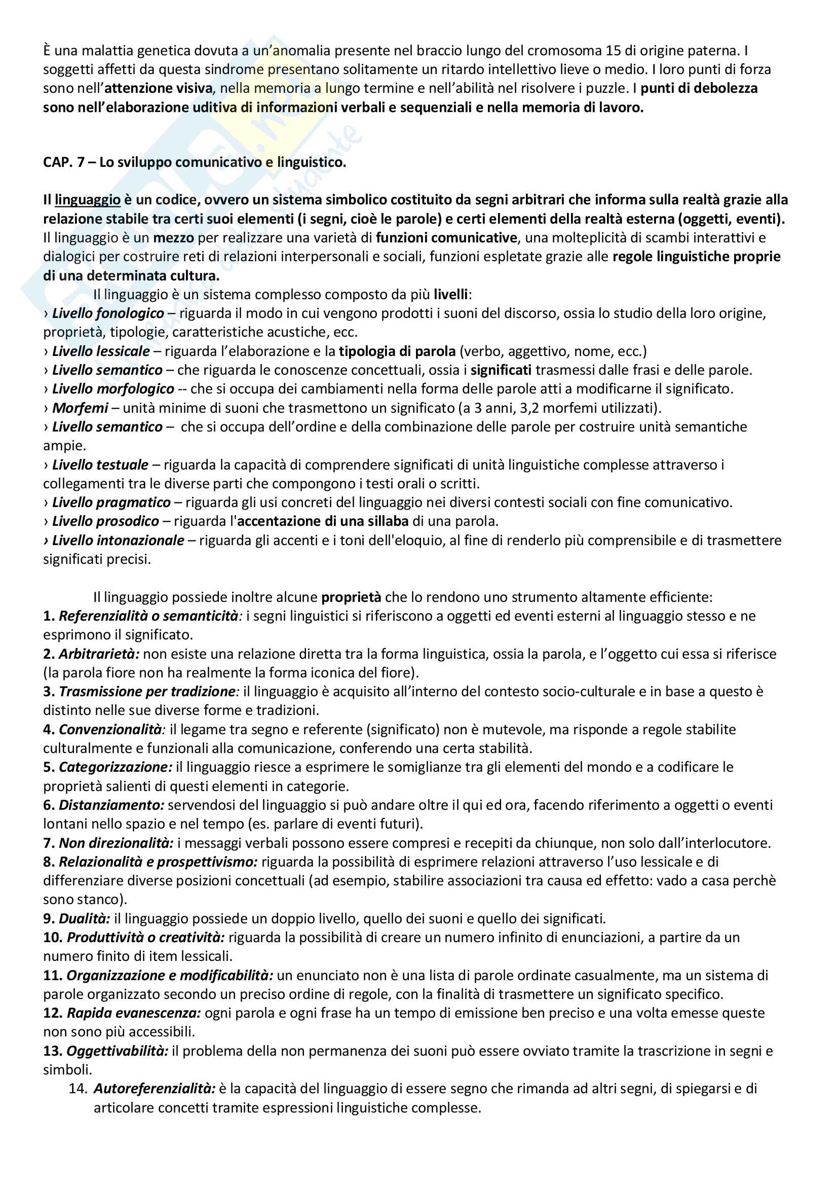Riassunto per esame psicologia dello sviluppo tipico e atipico, prof. Longobardi, libro consigliato: Psicologia dello sviluppo, Barone Pag. 31