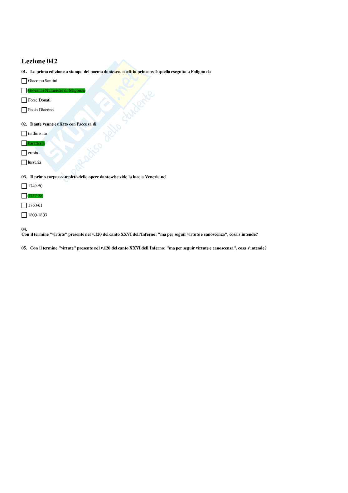 Chiuse e aperte Letteratura italiana 1 - nuovo paniere 2023/2024 Pag. 46