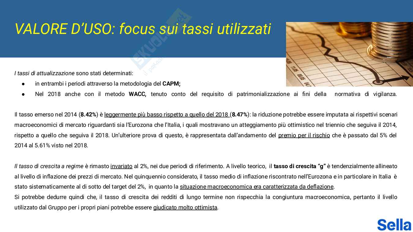 Progetto Banca Sella - Impairment Test Pag. 21