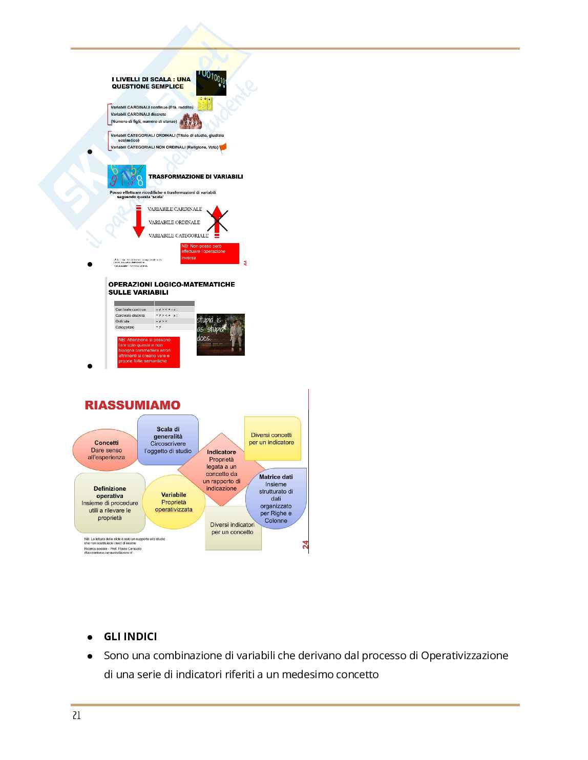 Appunti delle tematiche di Sociologia e ricerca sociale  Pag. 21