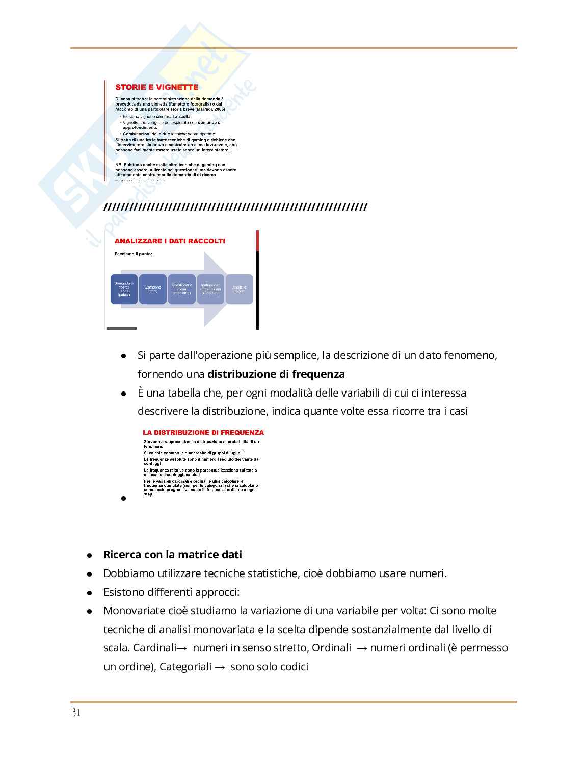 Appunti delle tematiche di Sociologia e ricerca sociale  Pag. 31