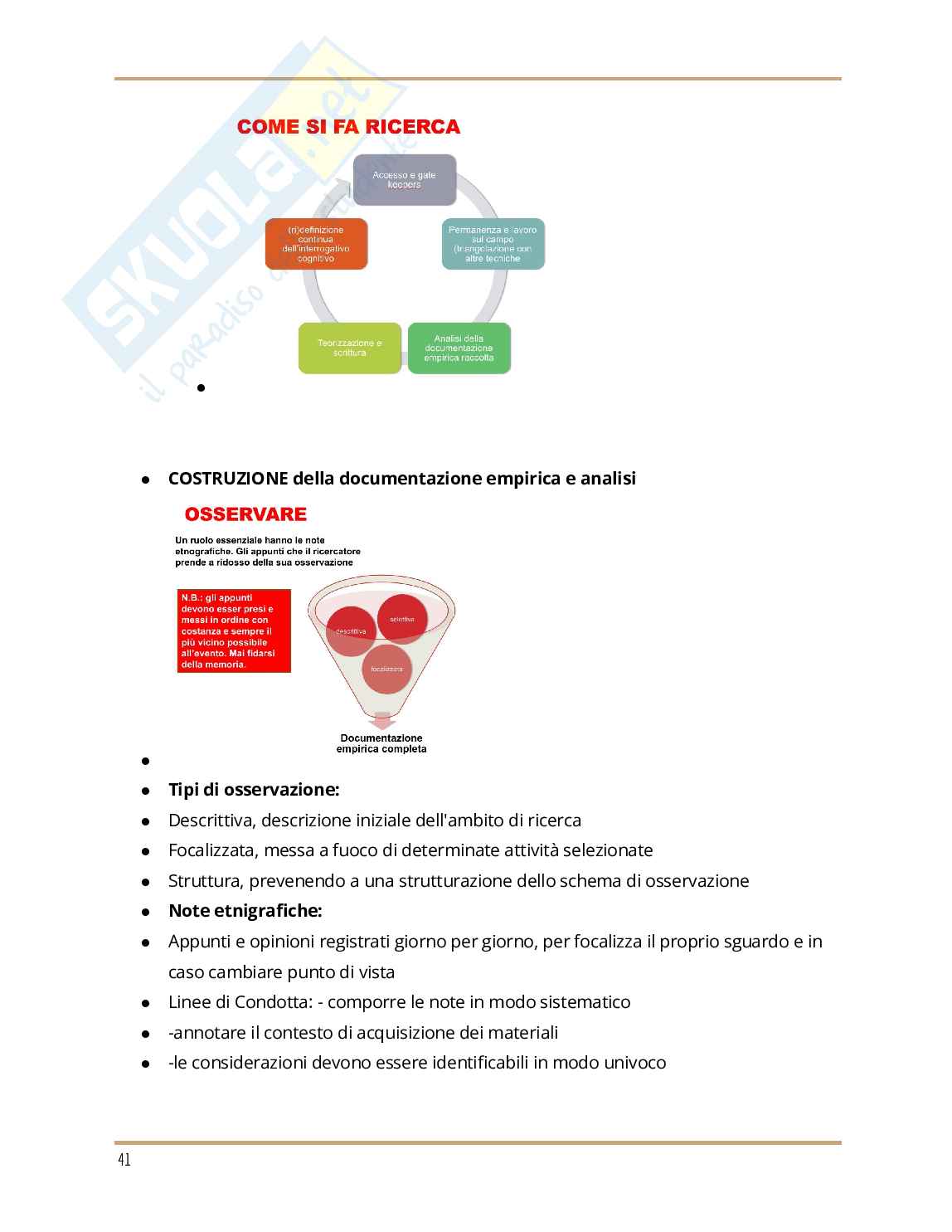 Appunti delle tematiche di Sociologia e ricerca sociale  Pag. 41
