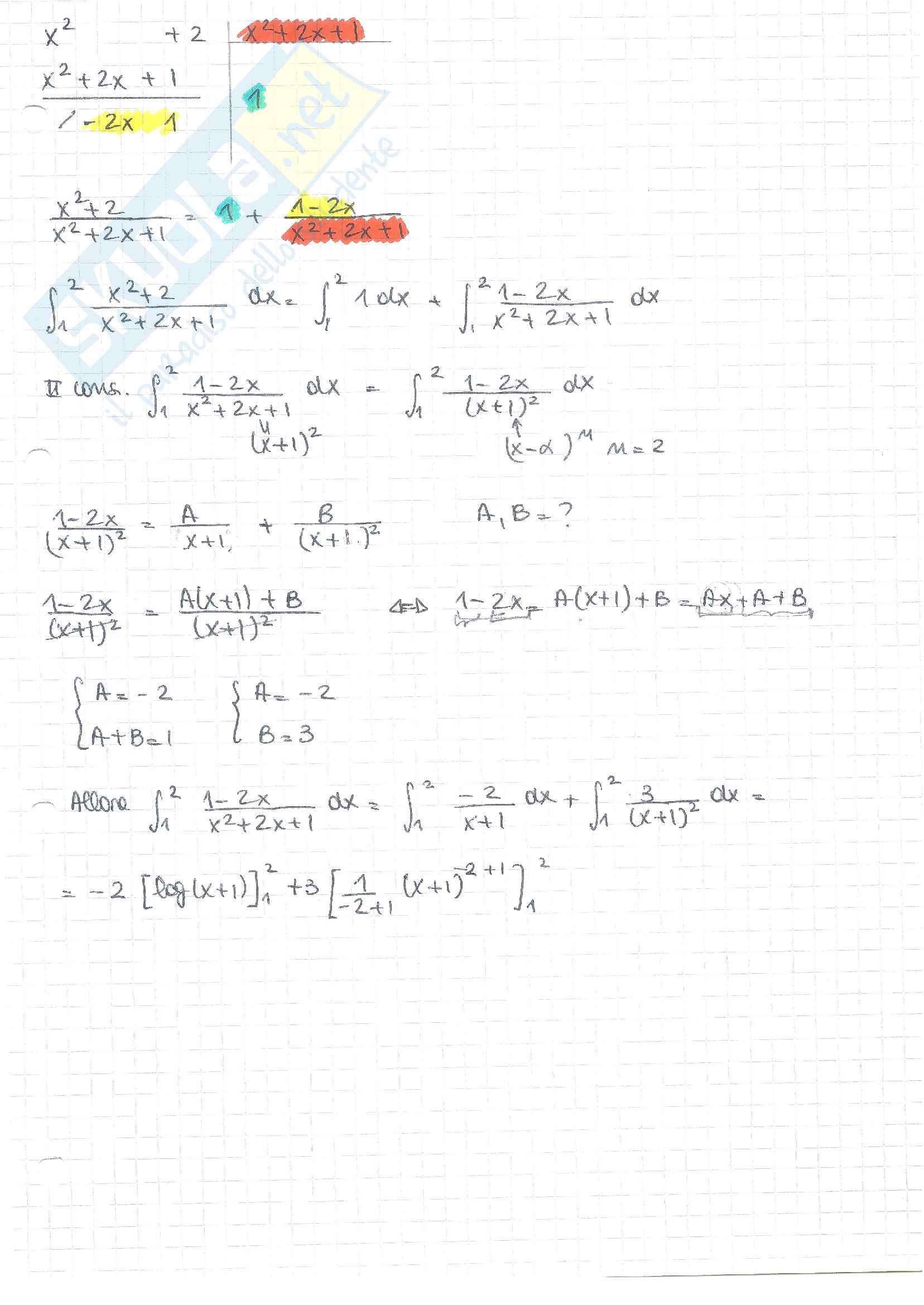 Integrali: teoria ed esercizi Pag. 26