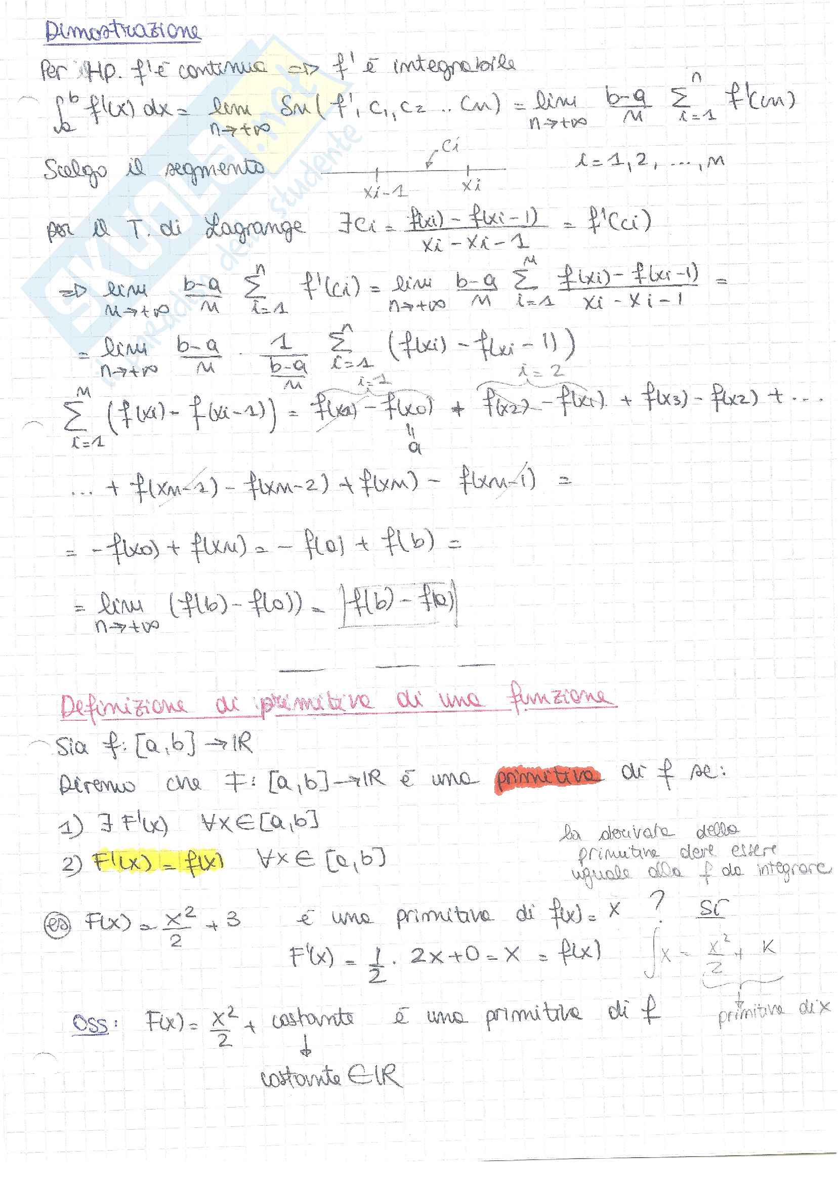 Integrali: teoria ed esercizi Pag. 6