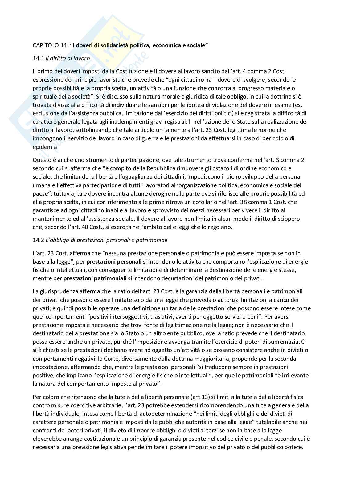 Doveri di solidarietà politica, economica e sociale Pag. 1