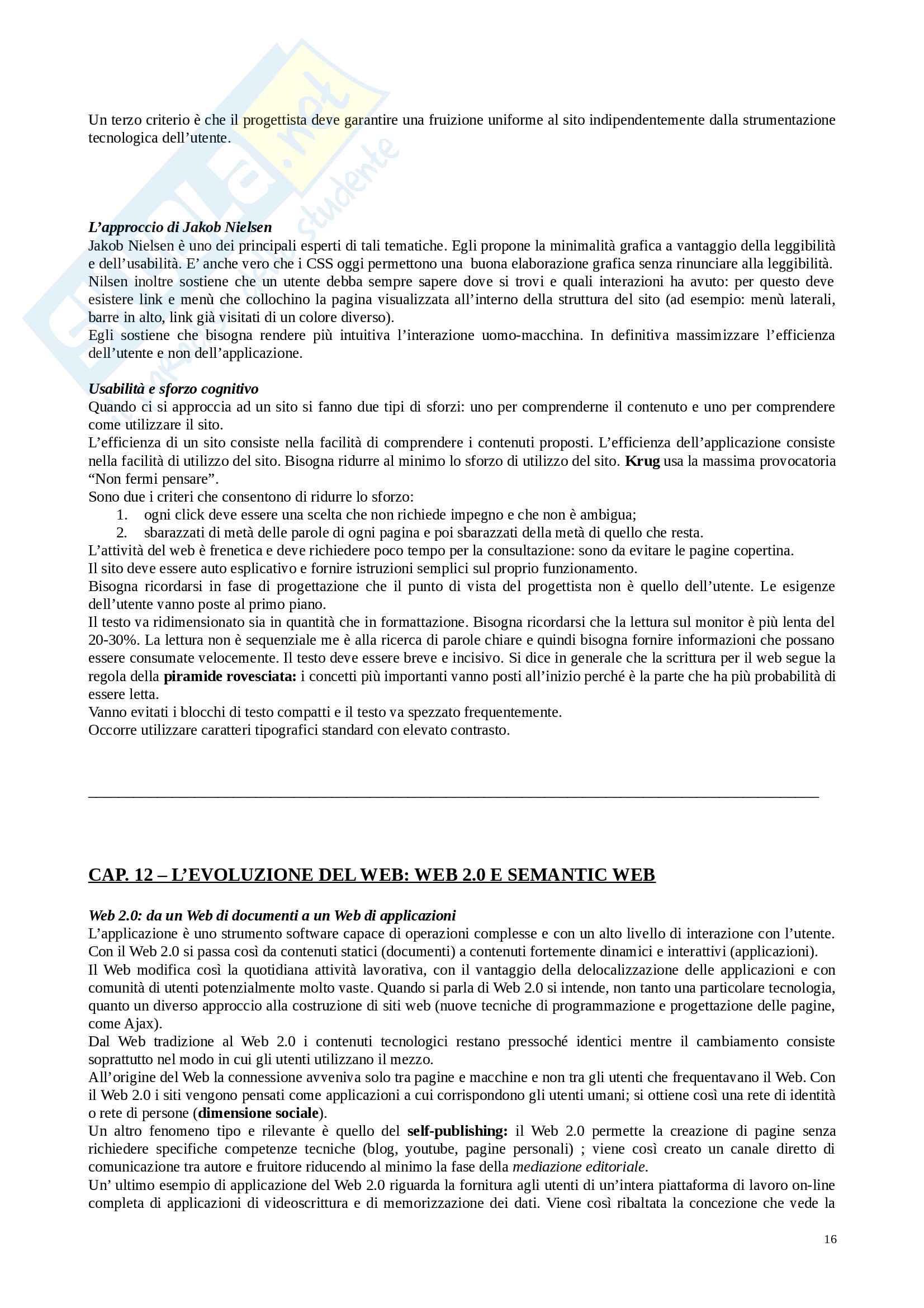Riassunto esame Media digitali, docente Dondi, libro consigliato Informazione, conoscenza e Web per le scienze umanistiche, Castano, Ferrara, Montanelli Pag. 16