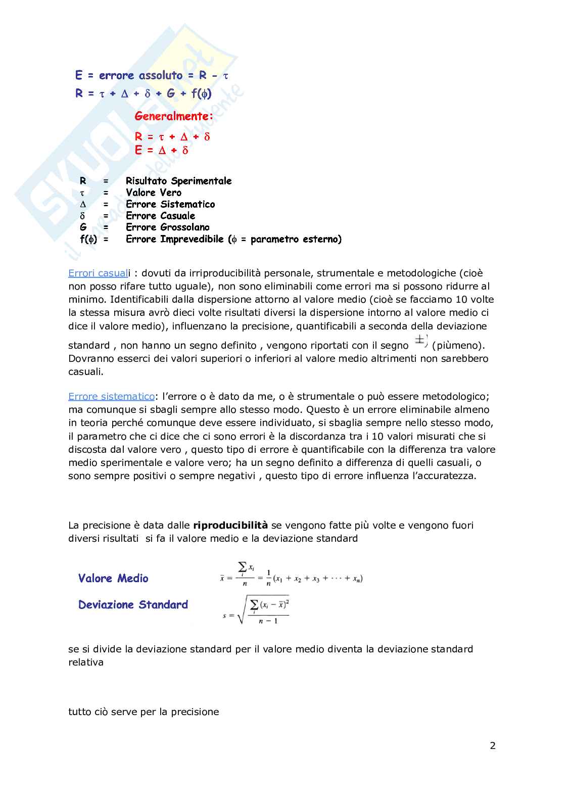 Chimica analitica Pag. 2