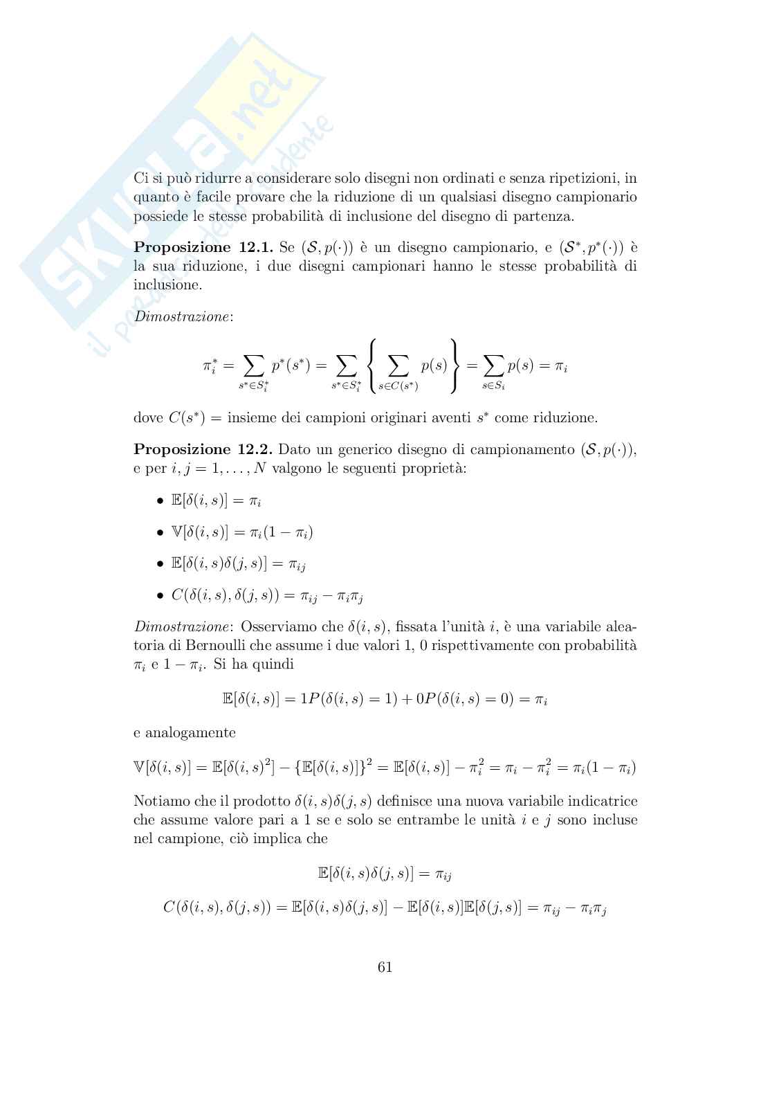 Appunti LaTeX completi di Tecniche di campionamento Pag. 61