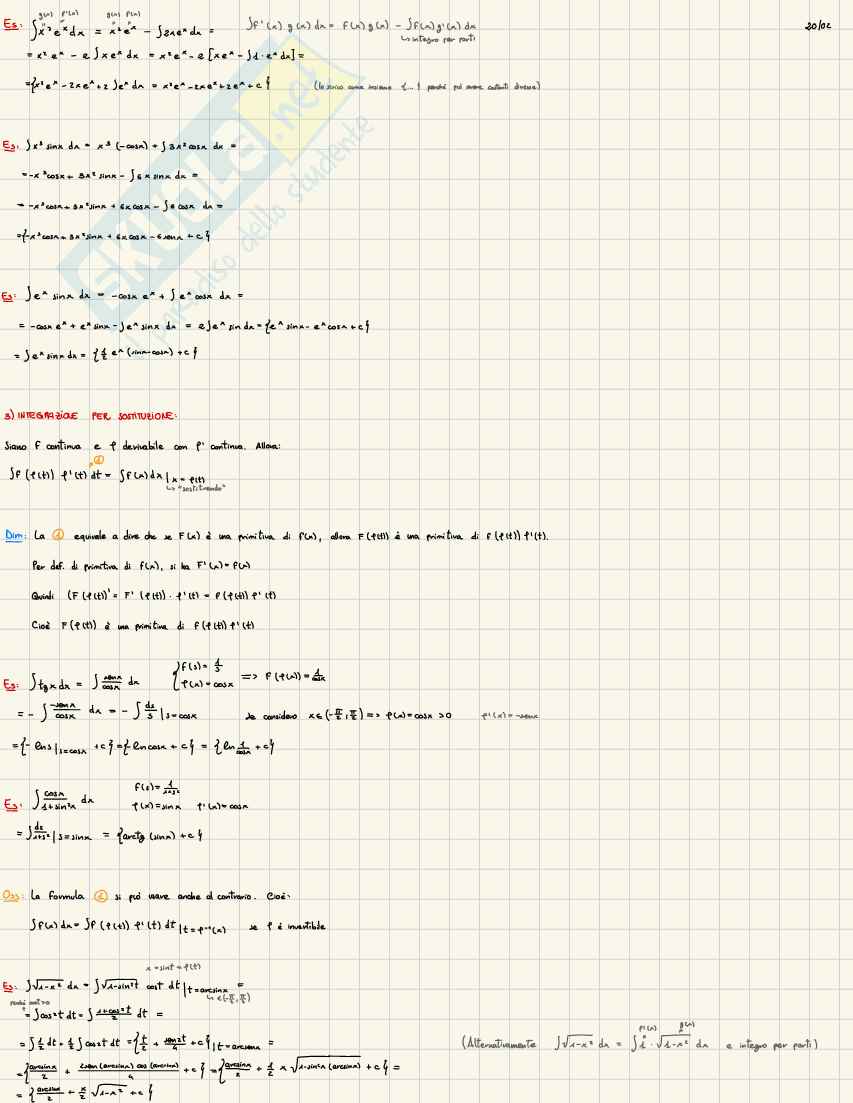 Appunti Analisi matematica 1: teoria degli integrali definiti e impropri Pag. 2