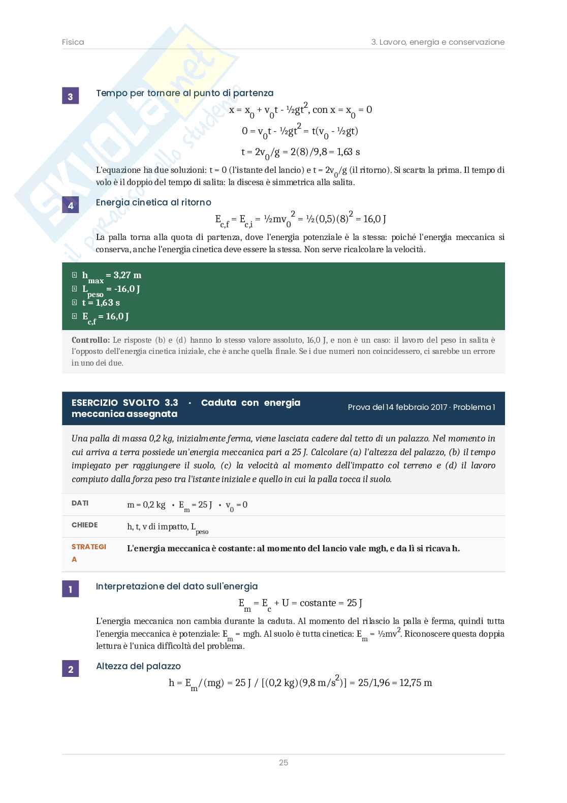 Fisica – 6 prove d'esame risolte + teoria Pag. 26
