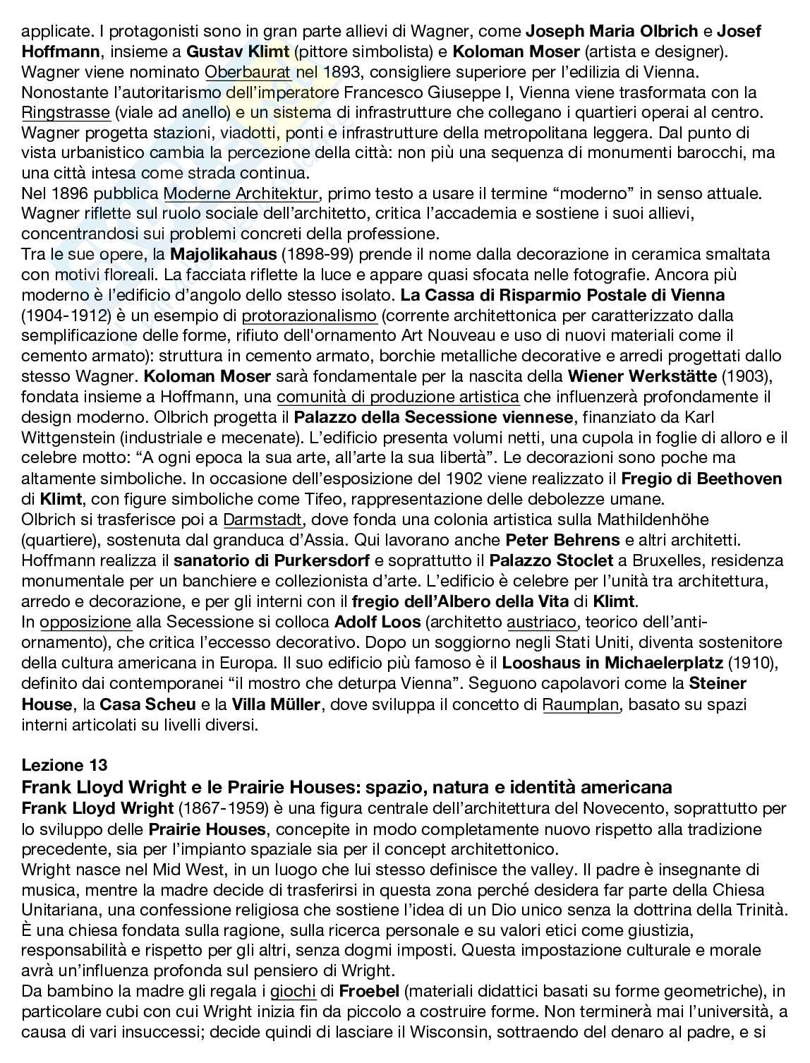 Appunti di tutte le lezioni del corso di Storia dell’architettura contemporanea  Pag. 21