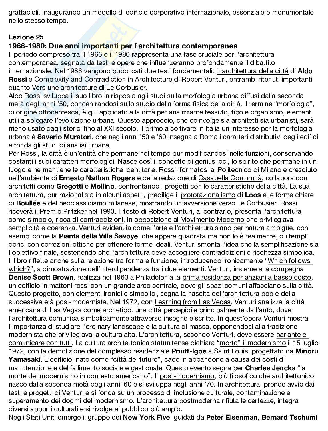 Appunti di tutte le lezioni del corso di Storia dell’architettura contemporanea  Pag. 41