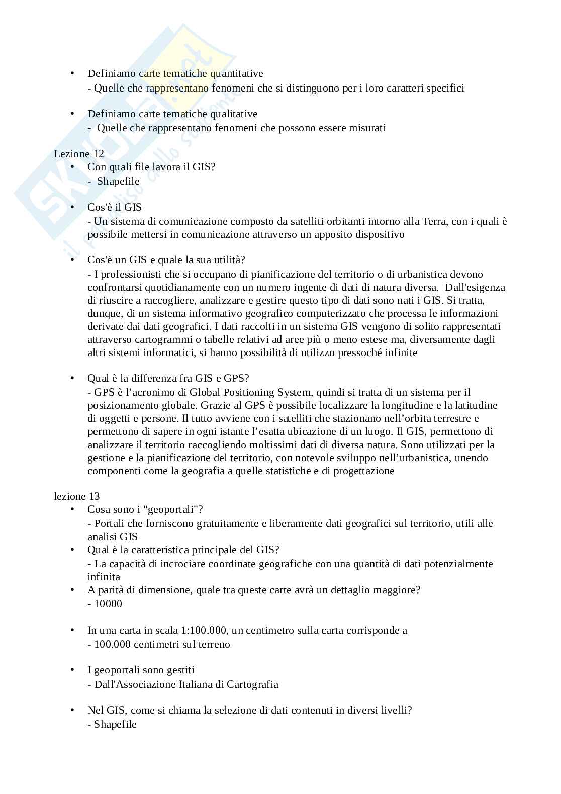 Paniere completo Geografia: domande chiuse a crocette e domande aperte ben dettagliate con domande fuori paniere   Pag. 6