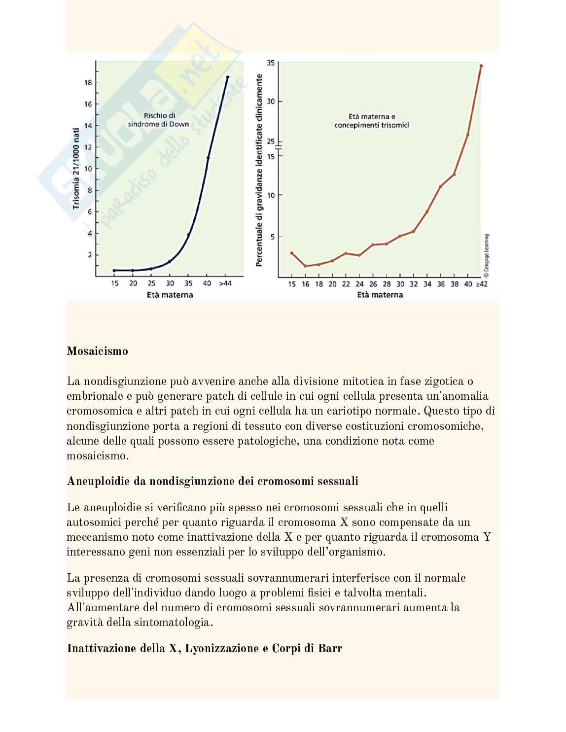 Genetica mendeliana e le sue estensioni  Pag. 21