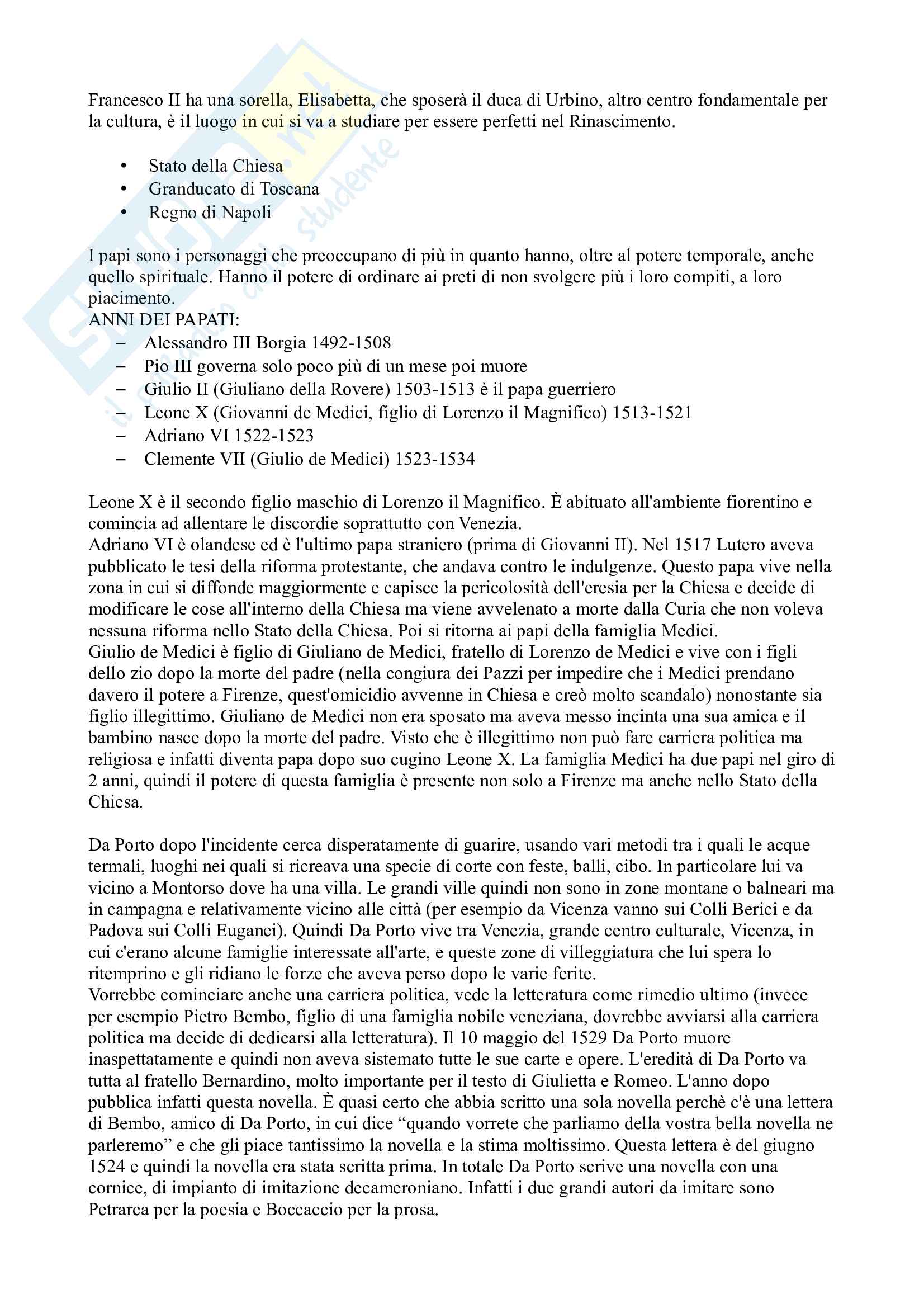 Letteratura Italiana Pag. 6