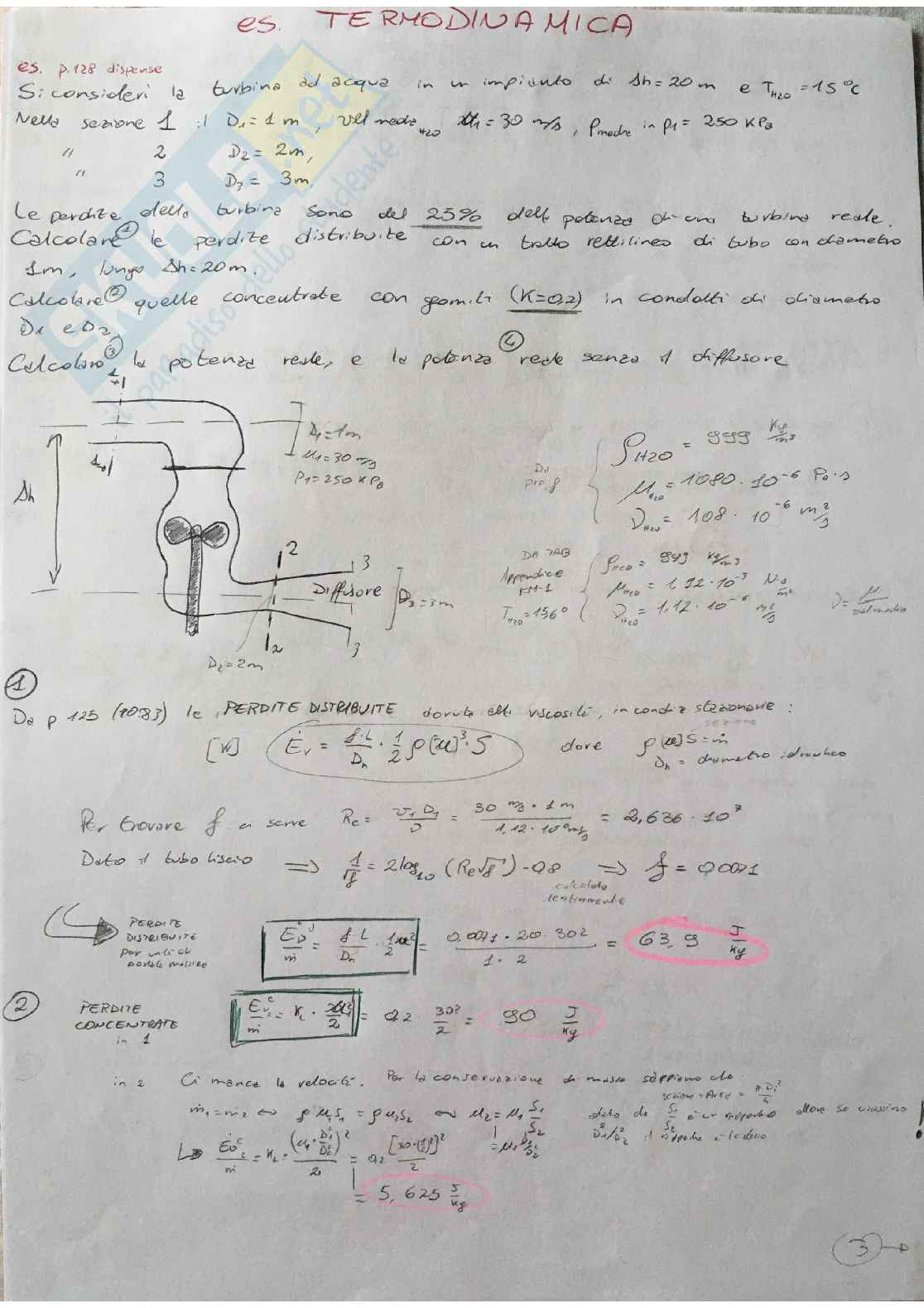 Appunti degli esercizi di Fisica tecnica - Veicolo Pag. 1