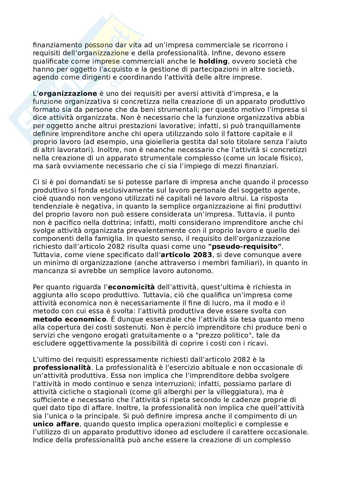 Appunti di Diritto commerciale 1  Pag. 2