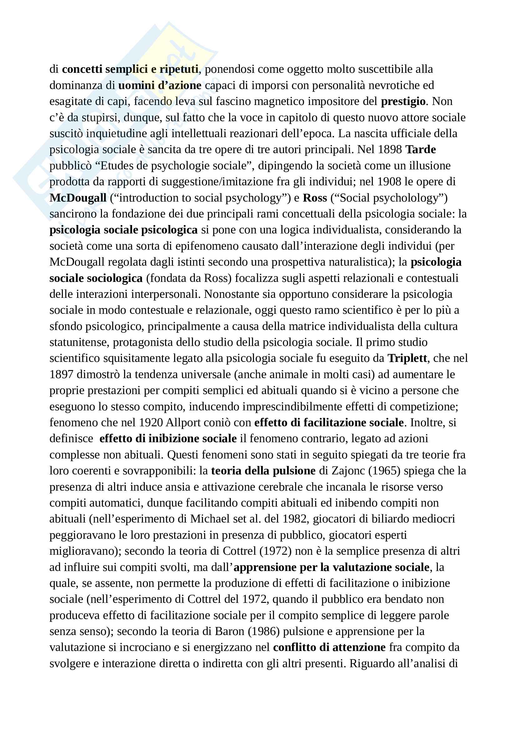 Appunti di psicologia sociale ottimi per studiare e per superare l'esame Pag. 2