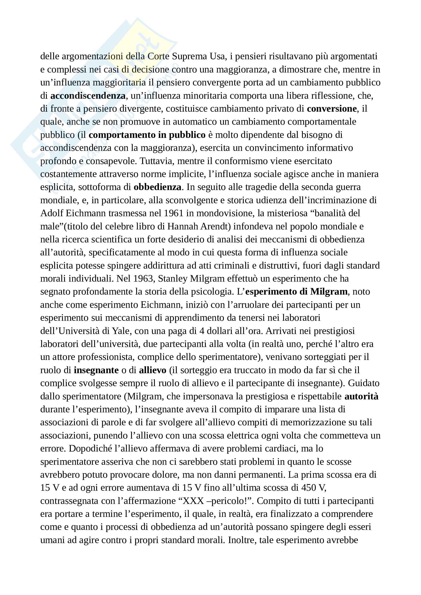 Appunti di psicologia sociale ottimi per studiare e per superare l'esame Pag. 21