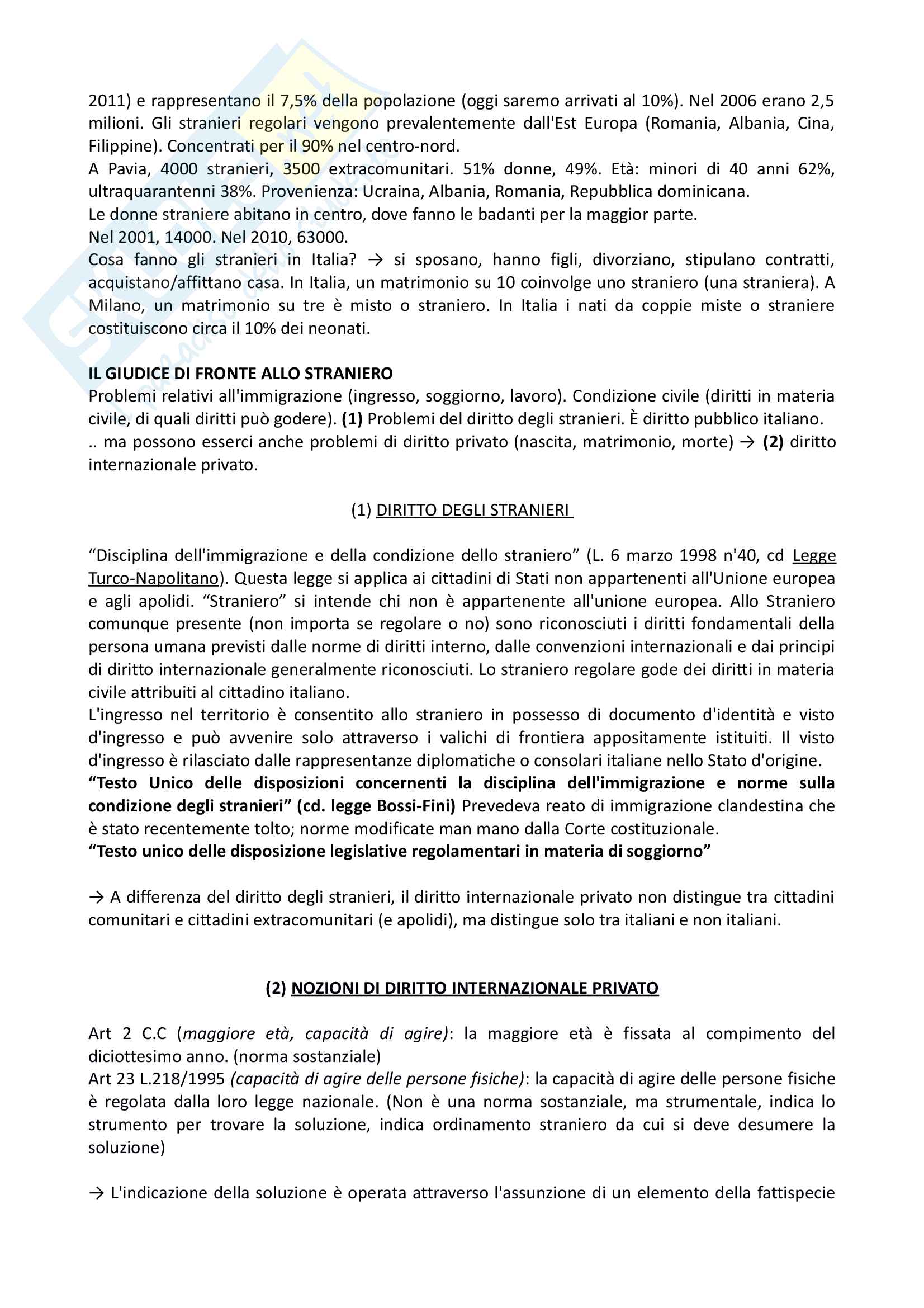 Appunti - Diritto internazionale privato Pag. 2