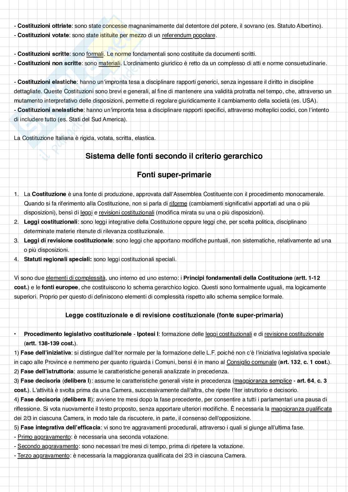 Riassunto esame Diritto costituzionale, Prof. Granara Daniele, libro consigliato Diritto costituzionale , Bin Pag. 26