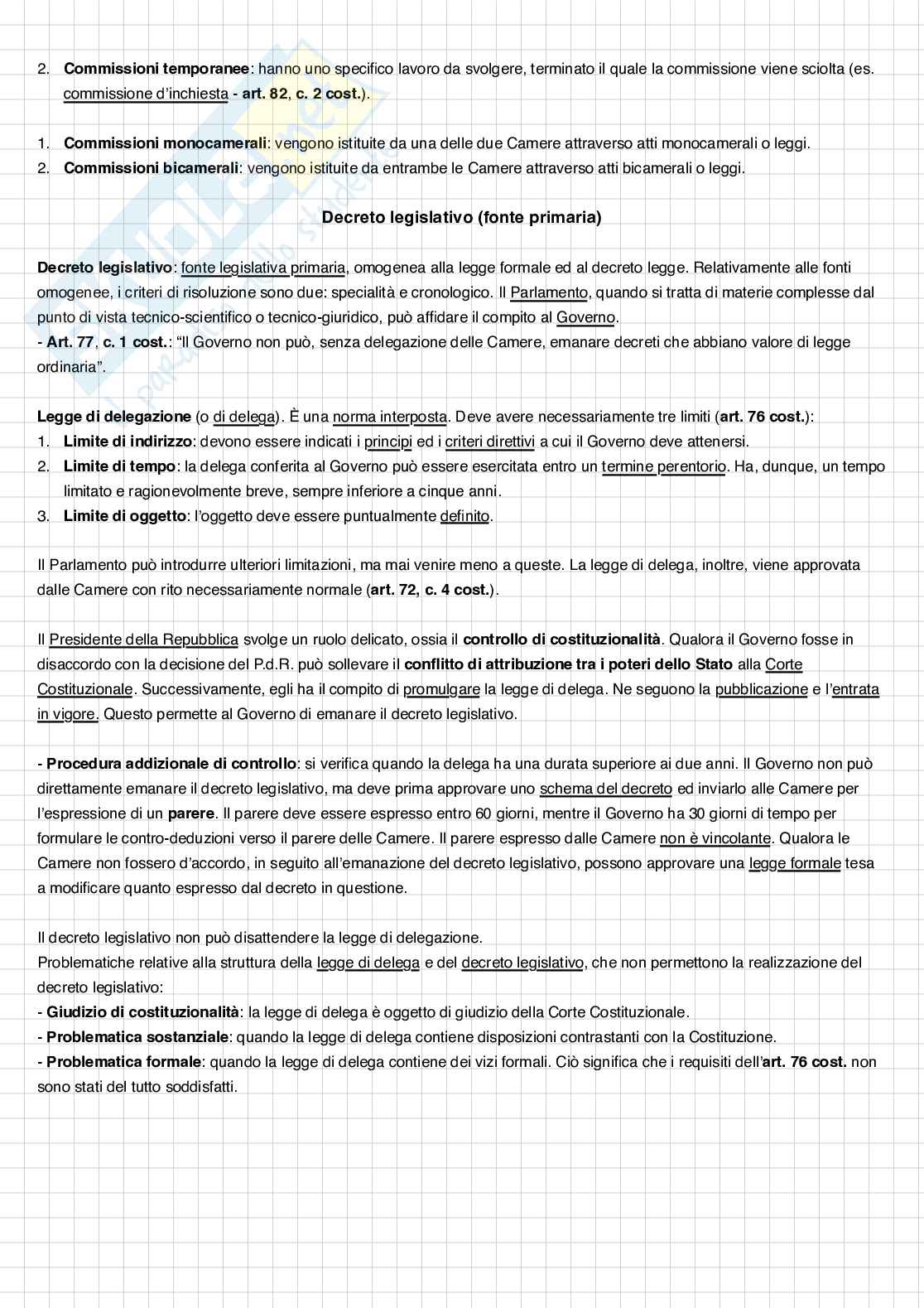 Riassunto esame Diritto costituzionale, Prof. Granara Daniele, libro consigliato Diritto costituzionale , Bin Pag. 31