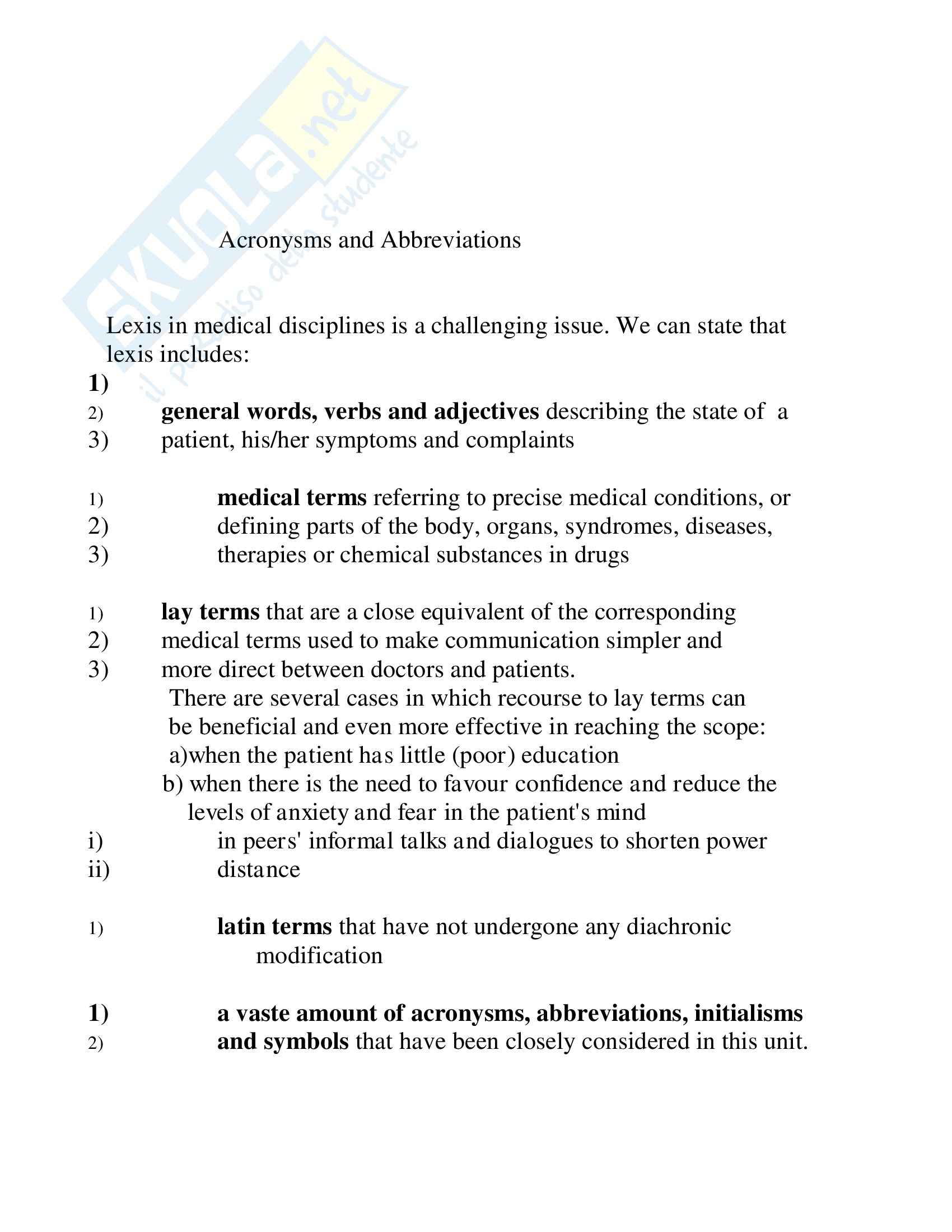 Inglese - The Medical alphabet Pag. 2